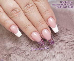  French square gel nails 