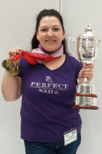 Winner of Winners - Nailympia London - 2014
Winner of Winners - Nailympia London, 4 gold medals, 2 silver medals, 1 bronze medal - 2015 Winner of Winners - Nailympia London - 2014 Winner of Winners - Nailympia London, 4 gold medals, 2 silver medals, 1 bronze medal - 2015